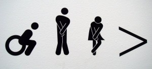 cute toilet sign