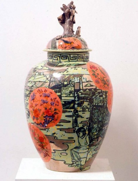 Grayson Perry barbaric splendour ceramic vase