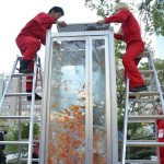 making of Phone booth fish tank by Kingyobu 3