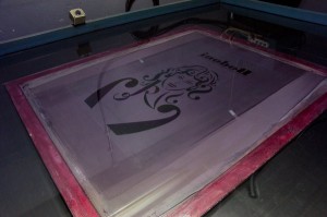 bodoni silkscreen print preparation
