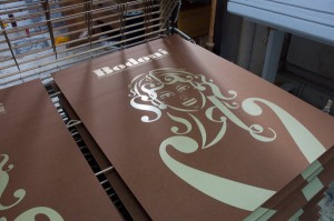 bodoni silkscreen print preparation 5