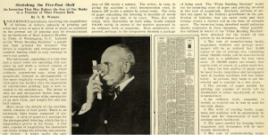 The Fiske Reading Machine single page article from the June 1922 issue of Scientific American. Page 407, Volume 126