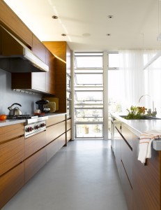 Ballard Cut Kitchen View by Prentiss Architects photo by Alex Hayden